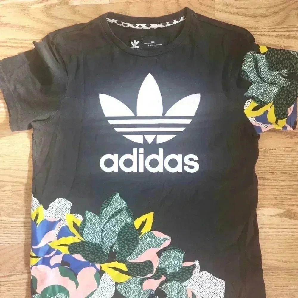 GUC Adidas x HER Studio London Floral Tee Size S - Picture 2 of 8